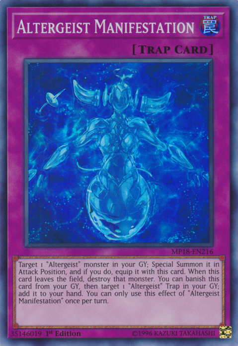 Altergeist Manifestation [MP18-EN216] Super Rare | Game Master's Emporium (The New GME)