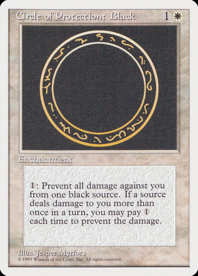 Circle of Protection: Black [Rivals Quick Start Set] | Game Master's Emporium (The New GME)