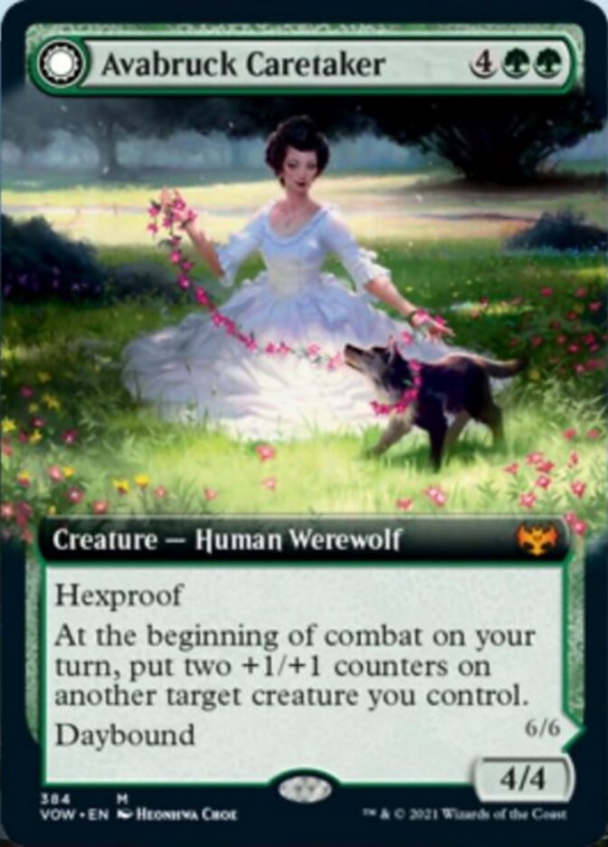 Avabruck Caretaker // Hollowhenge Huntmaster (Extended Art) [Innistrad: Crimson Vow] | Game Master's Emporium (The New GME)