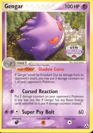 Gengar (5/92) (Gym Challenge) [EX: Legend Maker] | Game Master's Emporium (The New GME)