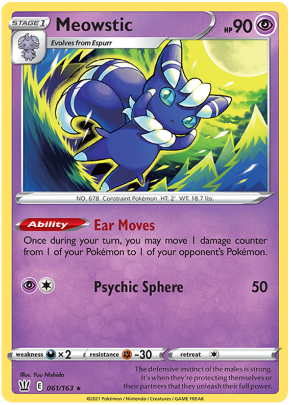Meowstic (061/163) [Sword & Shield: Battle Styles] | Game Master's Emporium (The New GME)