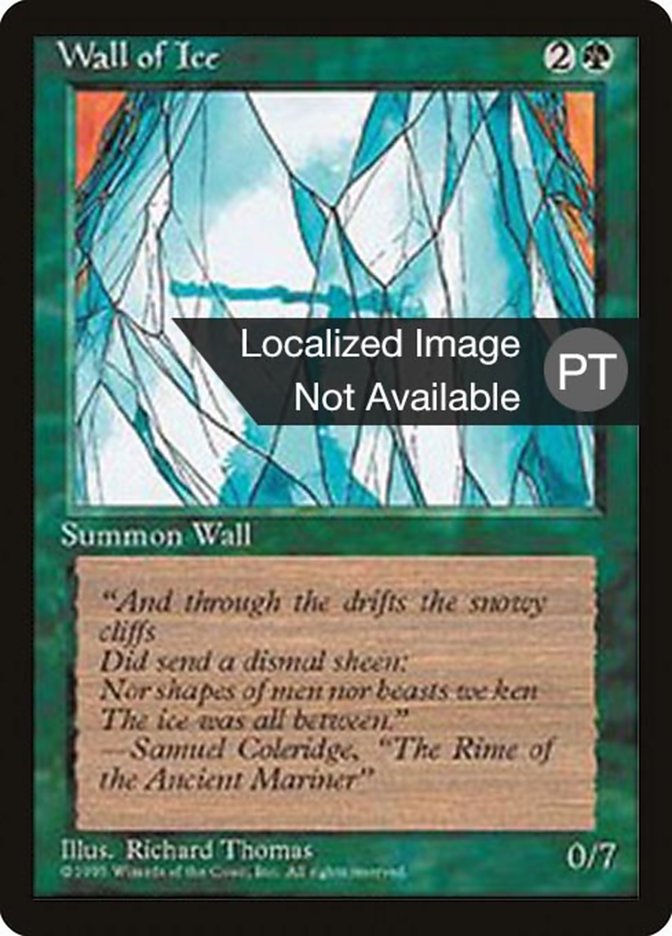 Wall of Ice [Fourth Edition (Foreign Black Border)] | Game Master's Emporium (The New GME)