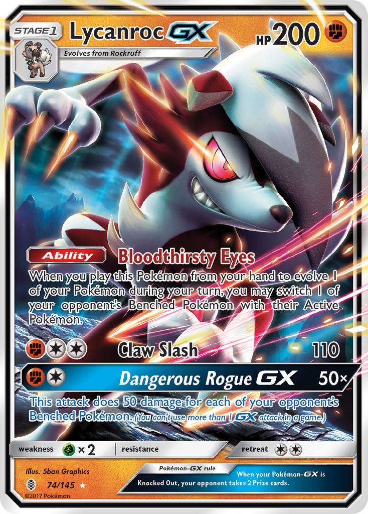 Lycanroc GX (74/145) [Sun & Moon: Guardians Rising] | Game Master's Emporium (The New GME)