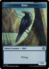 Bird // Merfolk (0003) Double-Sided Token [The Lost Caverns of Ixalan Commander Tokens] | Game Master's Emporium (The New GME)