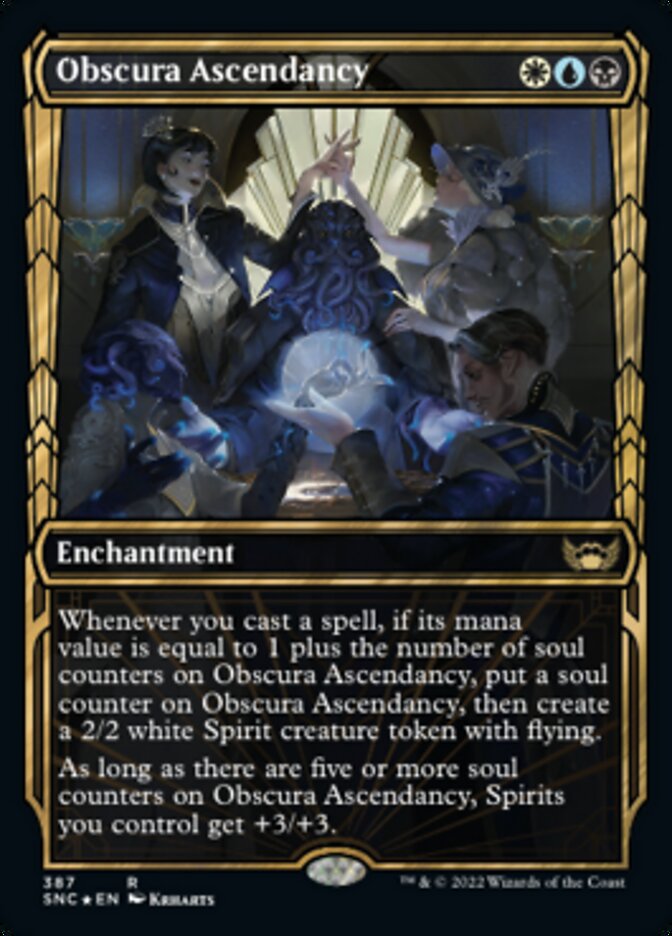 Obscura Ascendancy (Showcase Golden Age Gilded Foil) [Streets of New Capenna] | Game Master's Emporium (The New GME)