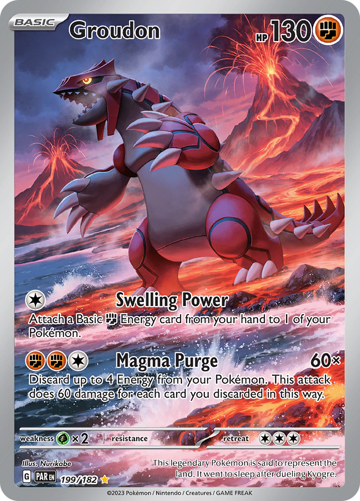 Groudon (199/182) [Scarlet & Violet: Paradox Rift] | Game Master's Emporium (The New GME)