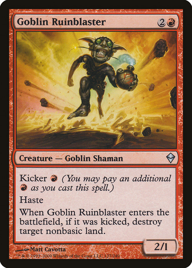 Goblin Ruinblaster [Zendikar] | Game Master's Emporium (The New GME)