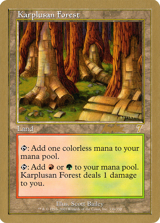 Karplusan Forest (Brian Kibler) [World Championship Decks 2002] | Game Master's Emporium (The New GME)