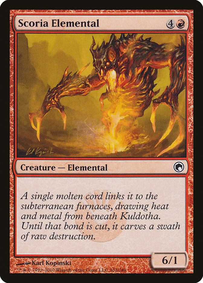 Scoria Elemental [Scars of Mirrodin] | Game Master's Emporium (The New GME)