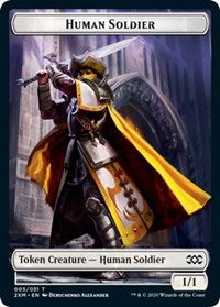 Human Soldier // Servo Double-Sided Token [Double Masters Tokens] | Game Master's Emporium (The New GME)