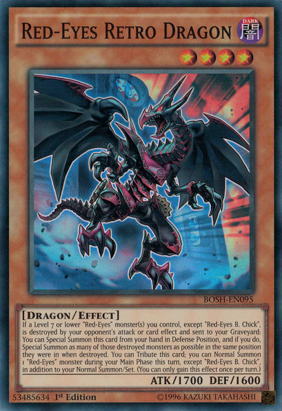 Red-Eyes Retro Dragon [BOSH-EN095] Super Rare | Game Master's Emporium (The New GME)