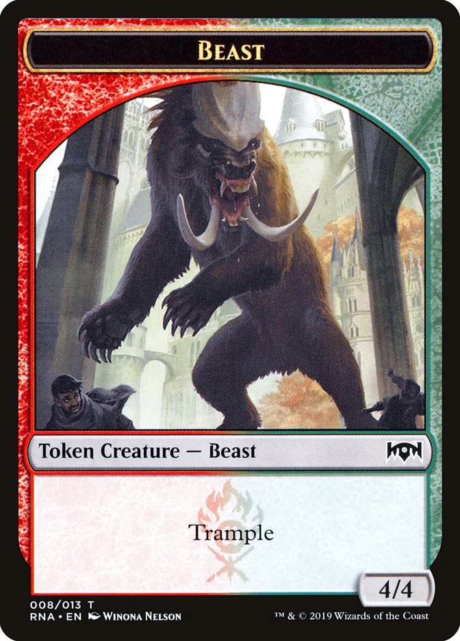 Beast Token [Ravnica Allegiance Tokens] | Game Master's Emporium (The New GME)