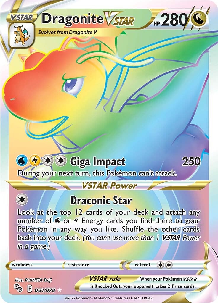 Dragonite VSTAR (081/078) [Pokémon GO] | Game Master's Emporium (The New GME)