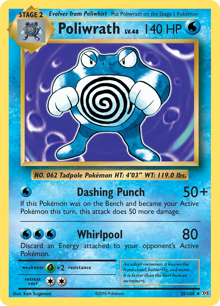 Poliwrath (25/108) (Theme Deck Exclusive) [XY: Evolutions] | Game Master's Emporium (The New GME)