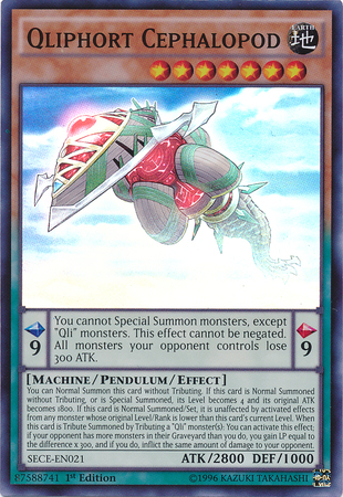 Qliphort Cephalopod [SECE-EN021] Super Rare | Game Master's Emporium (The New GME)