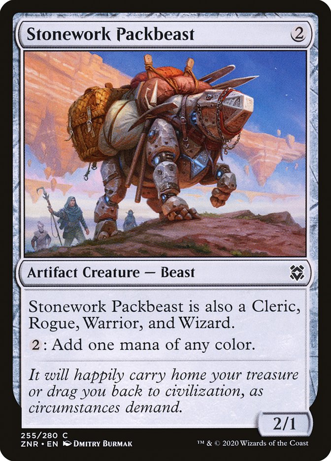 Stonework Packbeast [Zendikar Rising] | Game Master's Emporium (The New GME)