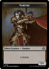 Vampire (0006) // Vampire Demon Double-Sided Token [The Lost Caverns of Ixalan Commander Tokens] | Game Master's Emporium (The New GME)