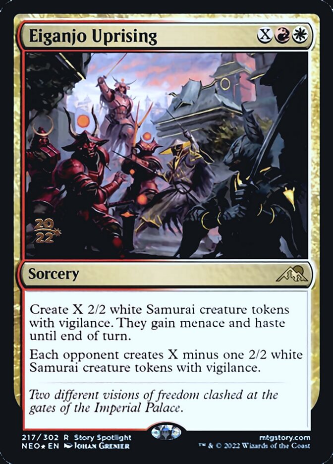 Eiganjo Uprising [Kamigawa: Neon Dynasty Prerelease Promos] | Game Master's Emporium (The New GME)