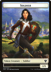Elemental (003) // Soldier Double-Sided Token [Commander 2020 Tokens] | Game Master's Emporium (The New GME)