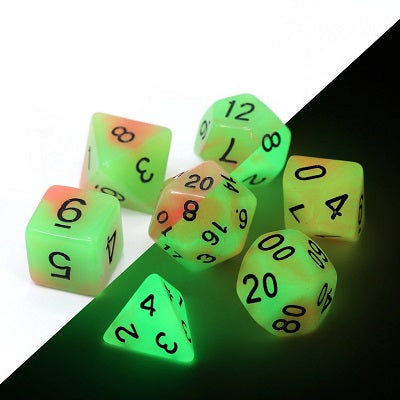 Die Hard 7 Dice Set Glow in the Dark Poison Ivy | Game Master's Emporium (The New GME)