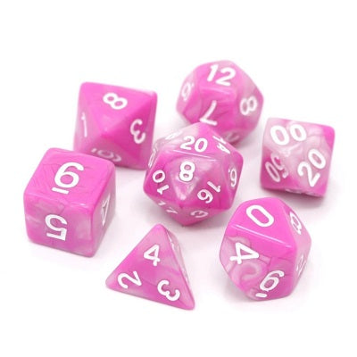 Die Hard 7 Dice Set Tickled Pink | Game Master's Emporium (The New GME)
