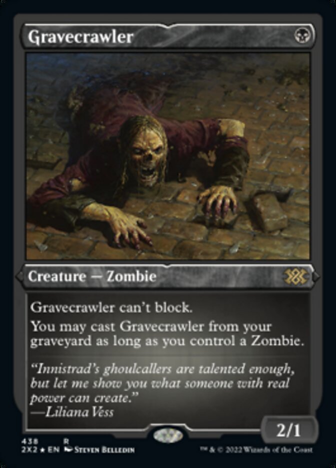 Gravecrawler (Foil Etched) [Double Masters 2022] | Game Master's Emporium (The New GME)