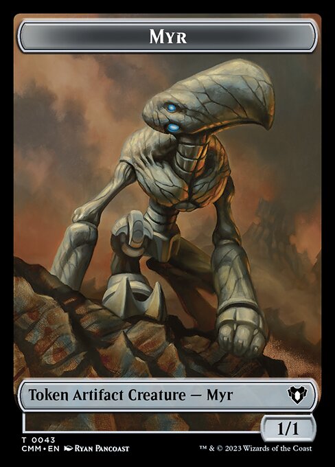 Soldier // Myr Double-Sided Token [Commander Masters Tokens] | Game Master's Emporium (The New GME)