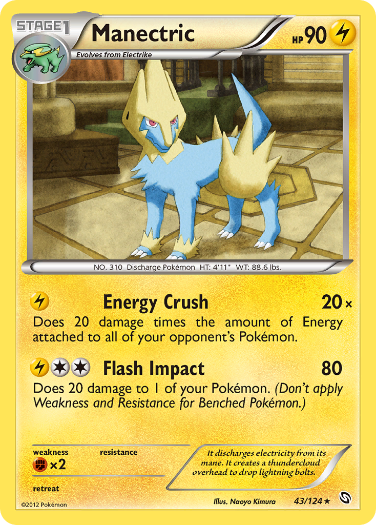 Manectric (43/124) [Black & White: Dragons Exalted] | Game Master's Emporium (The New GME)