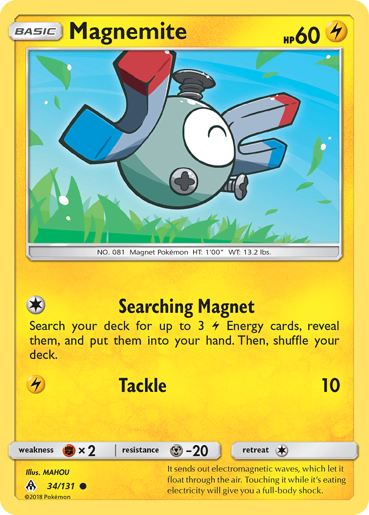 Magnemite (34/131) [Sun & Moon: Forbidden Light] | Game Master's Emporium (The New GME)
