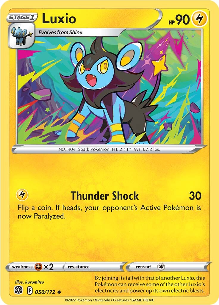 Luxio (050/172) [Sword & Shield: Brilliant Stars] | Game Master's Emporium (The New GME)