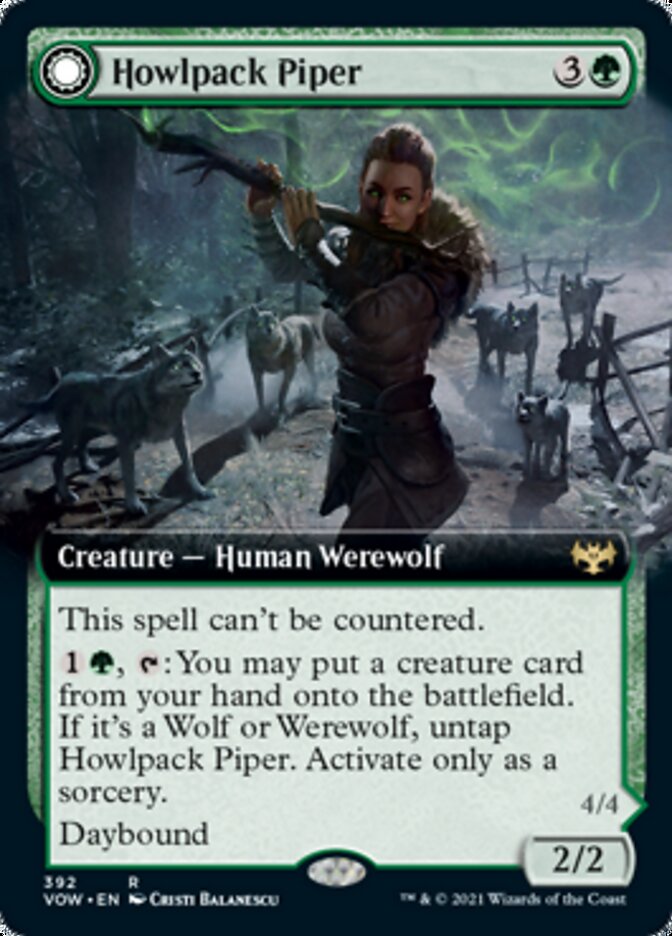 Howlpack Piper // Wildsong Howler (Extended Art) [Innistrad: Crimson Vow] | Game Master's Emporium (The New GME)