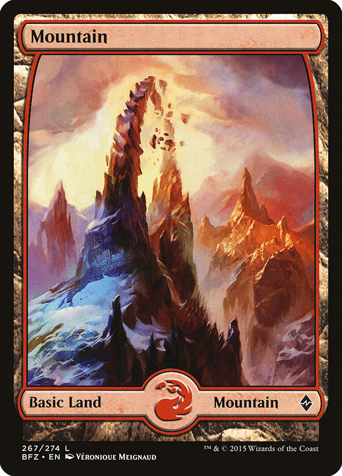 Mountain (267) (Full Art) [Battle for Zendikar] | Game Master's Emporium (The New GME)