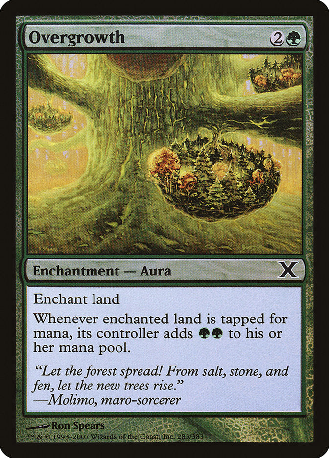 Overgrowth (Premium Foil) [Tenth Edition] | Game Master's Emporium (The New GME)