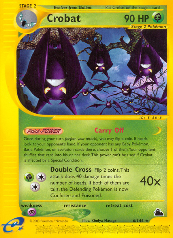 Crobat (6/144) [Skyridge] | Game Master's Emporium (The New GME)