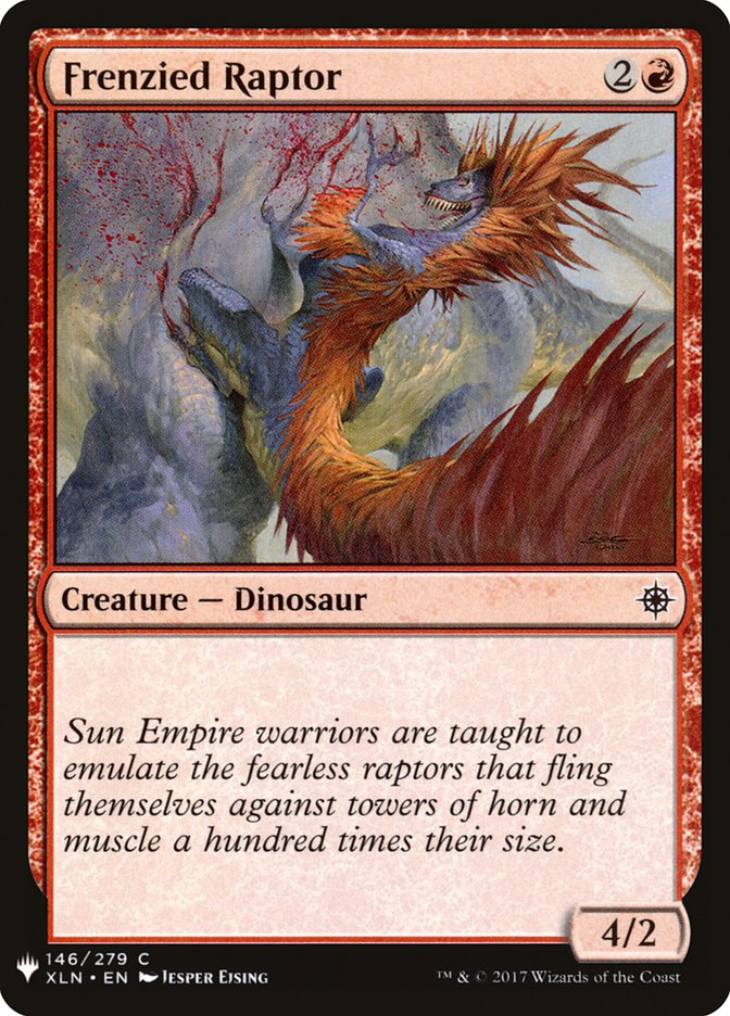 Frenzied Raptor [Mystery Booster] | Game Master's Emporium (The New GME)