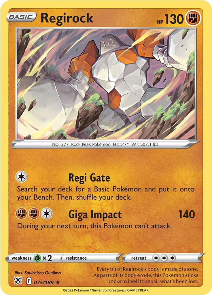 Regirock (075/189) [Sword & Shield: Astral Radiance] | Game Master's Emporium (The New GME)