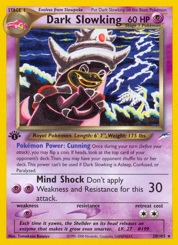 Dark Slowking (20/105) [Neo Destiny 1st Edition] | Game Master's Emporium (The New GME)