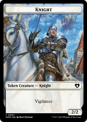 Spirit (0039) // Knight Double-Sided Token [Commander Masters Tokens] | Game Master's Emporium (The New GME)