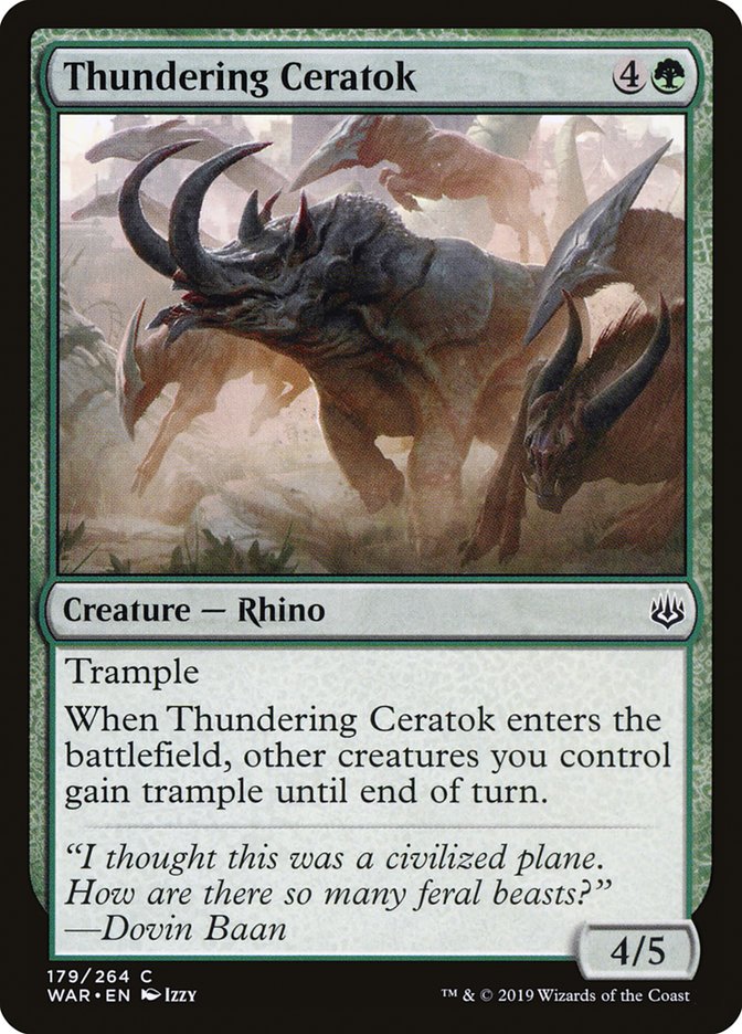 Thundering Ceratok [War of the Spark] | Game Master's Emporium (The New GME)