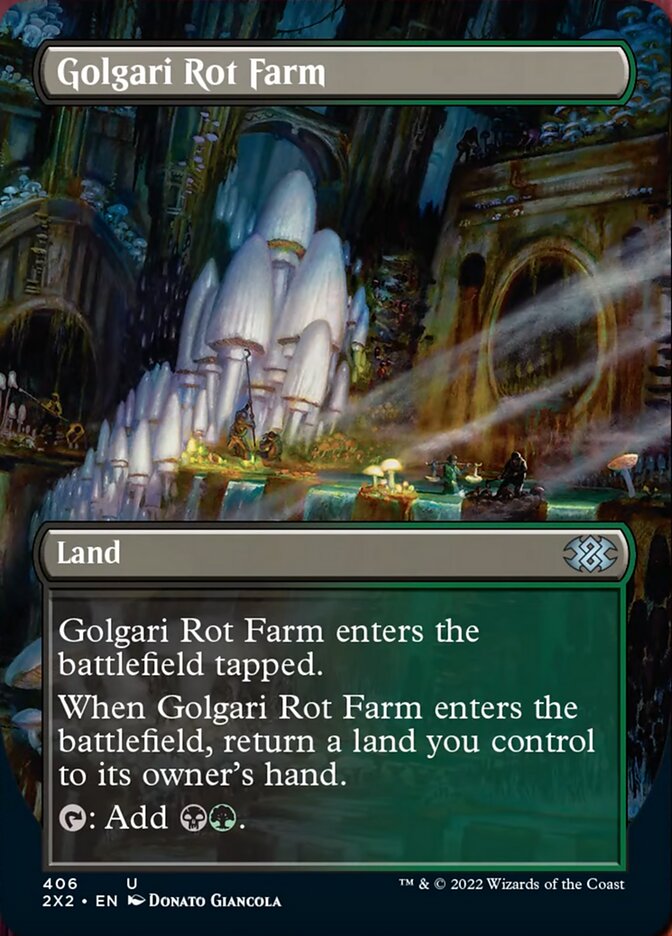 Golgari Rot Farm (Borderless Alternate Art) [Double Masters 2022] | Game Master's Emporium (The New GME)