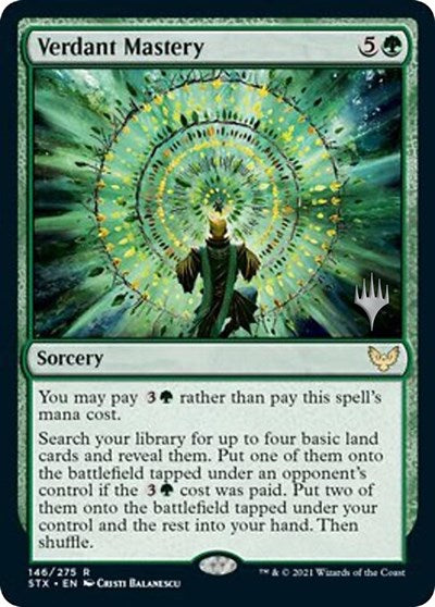 Verdant Mastery (Promo Pack) [Strixhaven: School of Mages Promos] | Game Master's Emporium (The New GME)