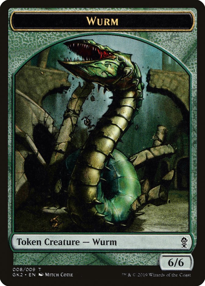 Saproling // Wurm Double-Sided Token [Ravnica Allegiance Guild Kit Tokens] | Game Master's Emporium (The New GME)