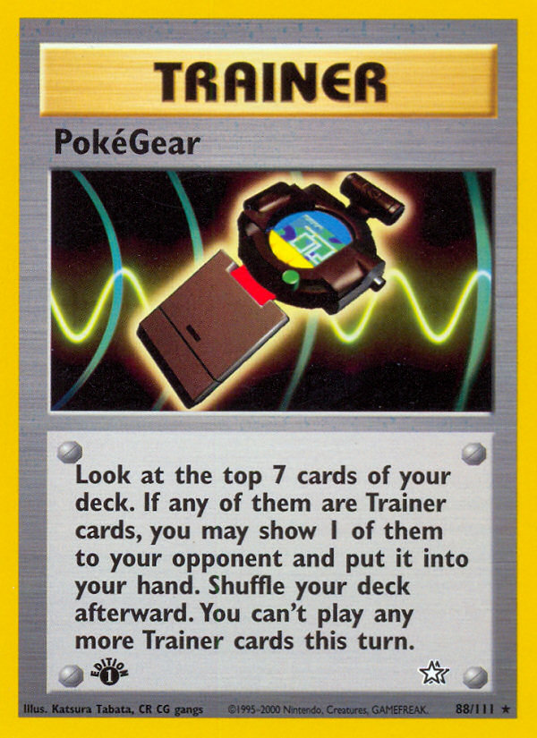 PokeGear (88/111) [Neo Genesis 1st Edition] | Game Master's Emporium (The New GME)