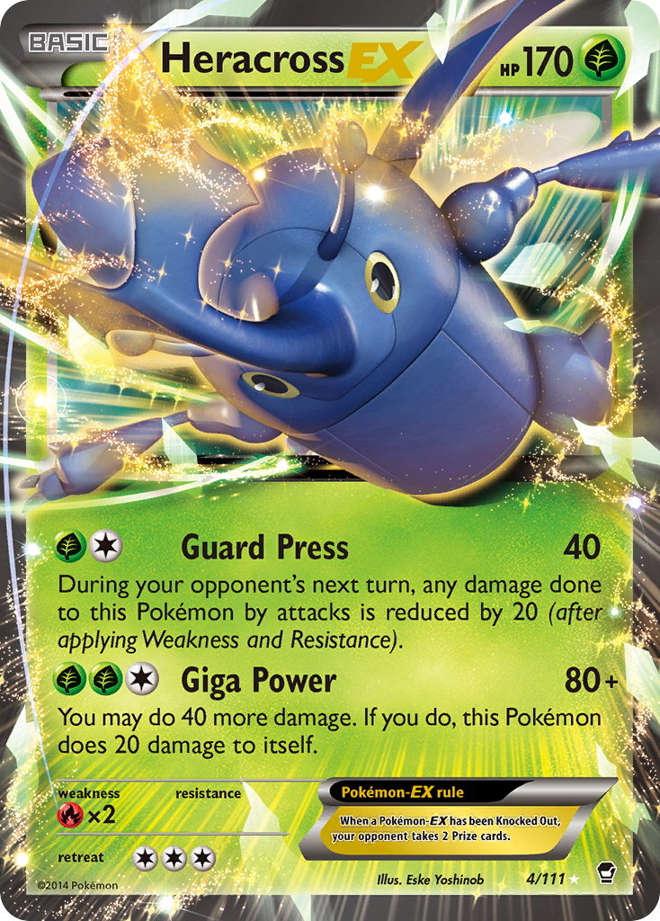 Heracross EX (4/111) [XY: Furious Fists] | Game Master's Emporium (The New GME)