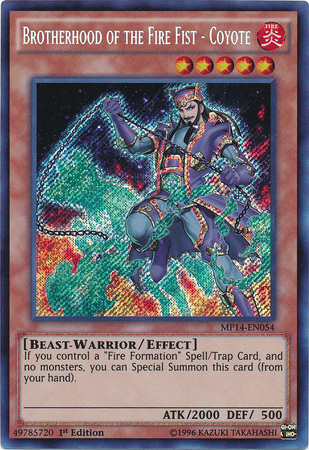 Brotherhood of the Fire Fist - Coyote [MP14-EN054] Secret Rare | Game Master's Emporium (The New GME)