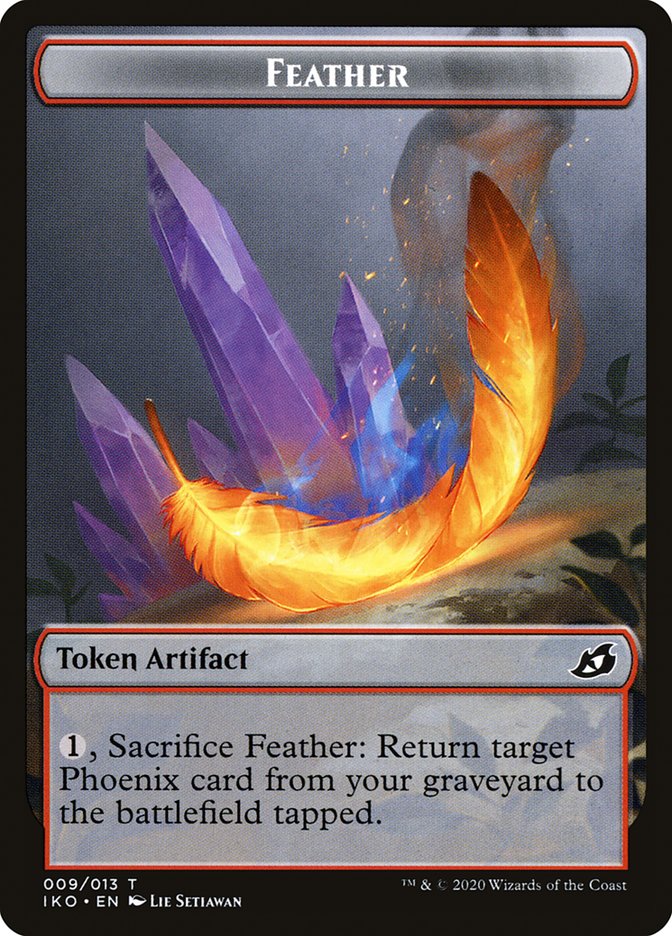 Feather Token [Ikoria: Lair of Behemoths Tokens] | Game Master's Emporium (The New GME)