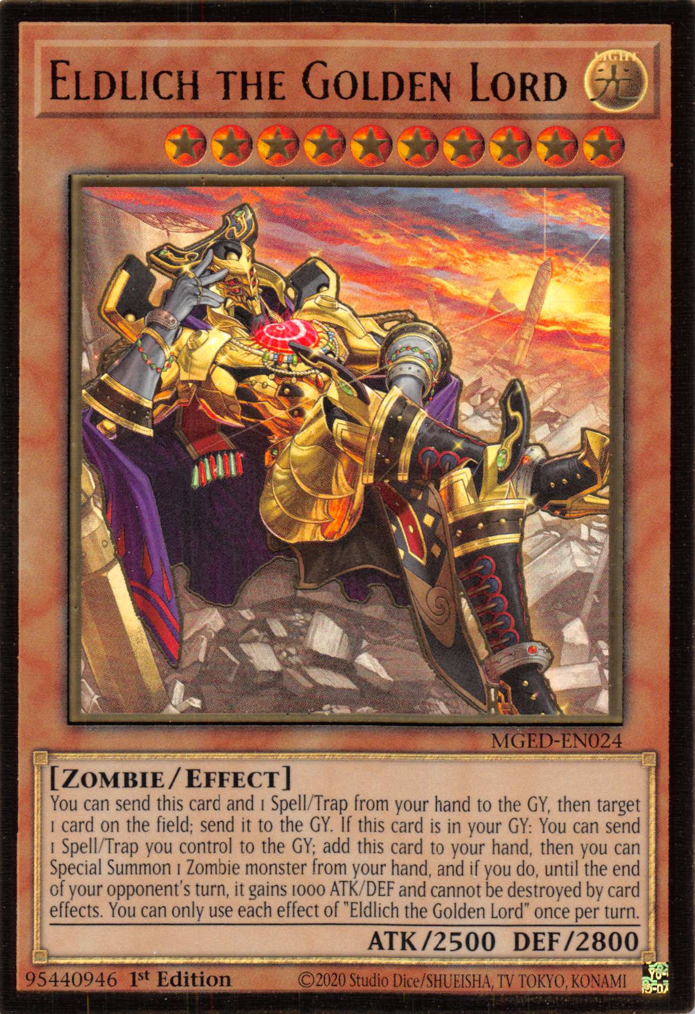 Eldlich the Golden Lord (Alternate Art) [MGED-EN024] Gold Rare | Game Master's Emporium (The New GME)