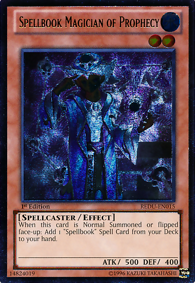 Spellbook Magician of Prophecy [REDU-EN015] Ultimate Rare | Game Master's Emporium (The New GME)