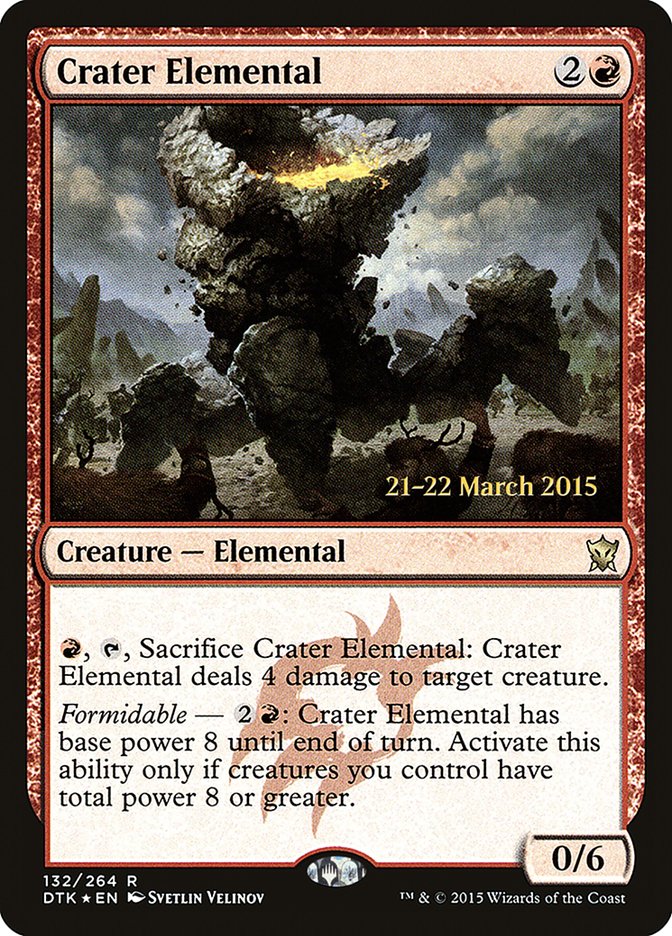 Crater Elemental [Dragons of Tarkir Prerelease Promos] | Game Master's Emporium (The New GME)