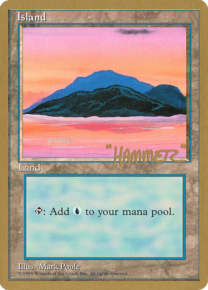 Island (shr369) (Shawn "Hammer" Regnier) [Pro Tour Collector Set] | Game Master's Emporium (The New GME)